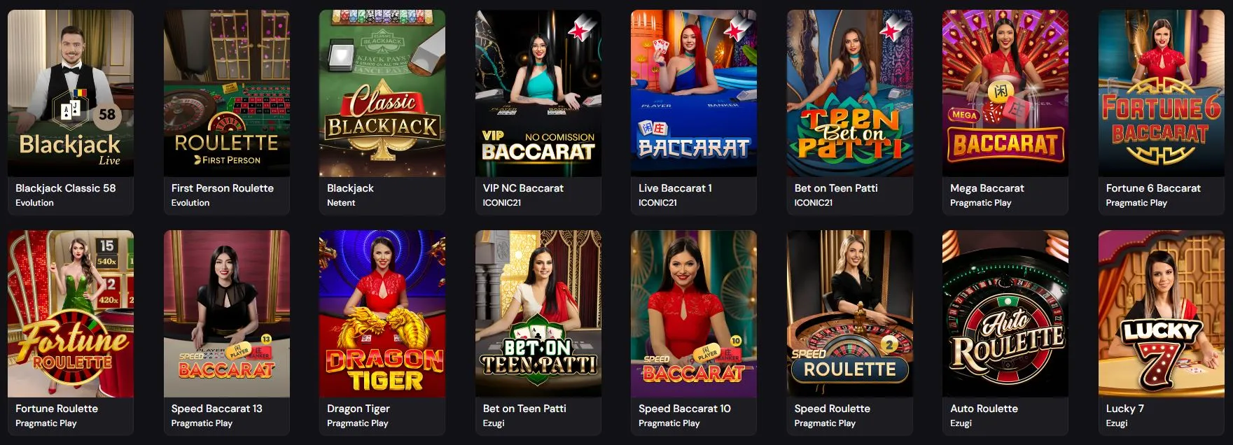 cele mai noi cazinouri online Jocuri cu dealer live